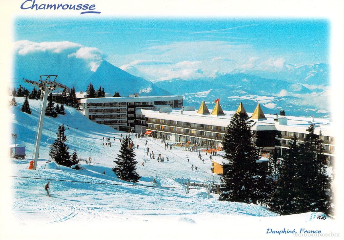 Postales: Postal de Chamrousse, Estaci&oacute;n de Esqu&iacute; en los Alpes Franceses