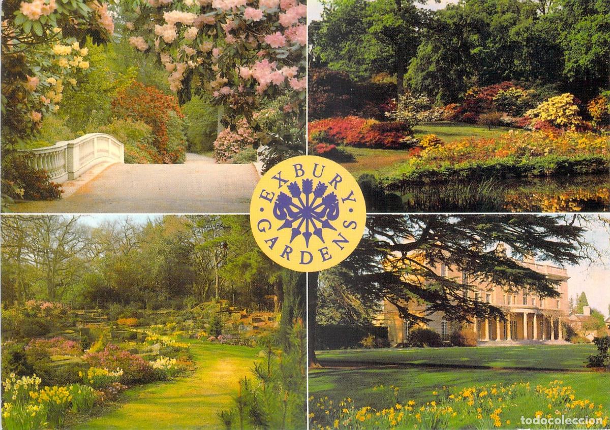 Postales: Postal Multi-vista de los Jardines de Exbury, Hampshire