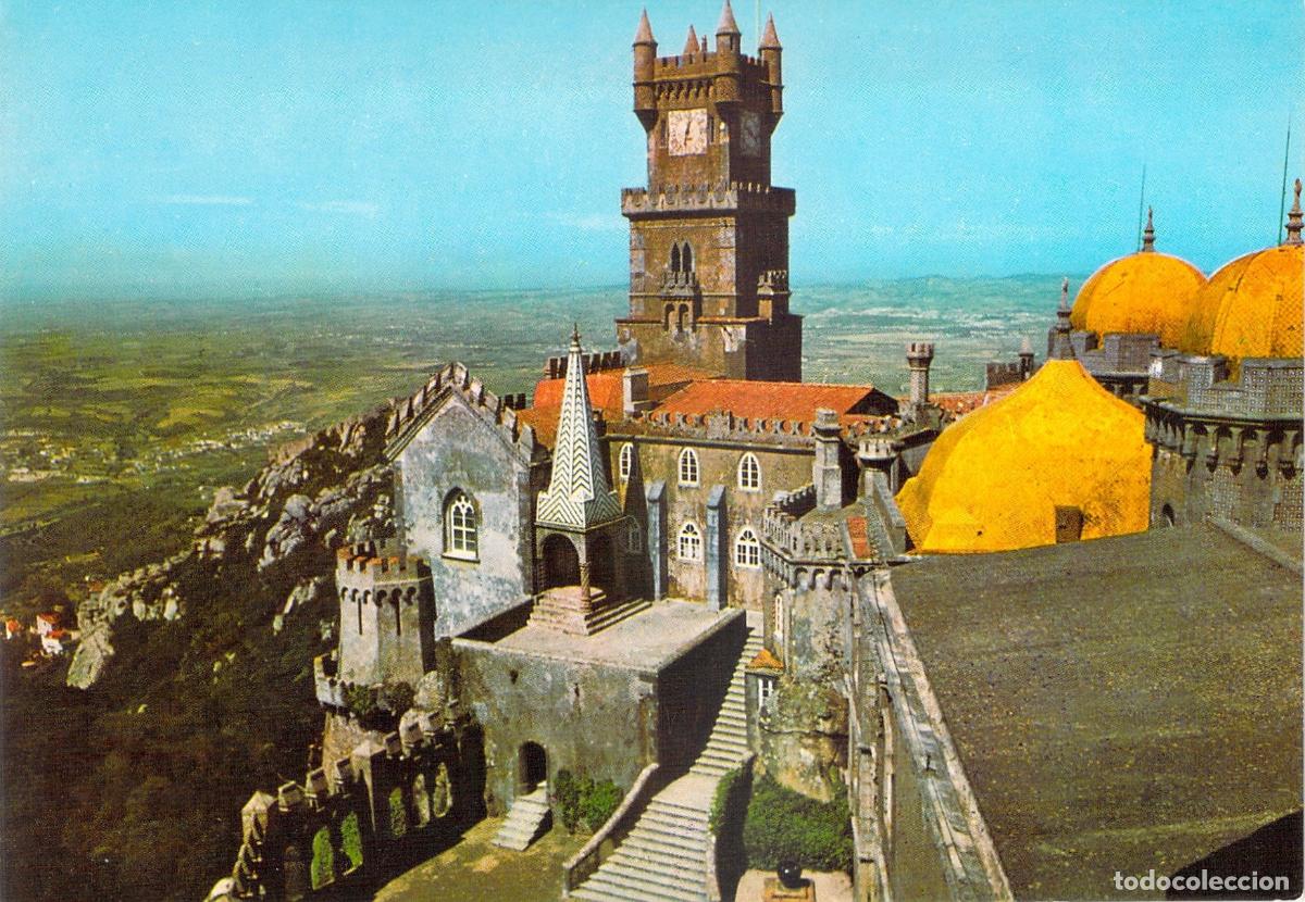 Postales: Postal Palacio Nacional de la Pena Sintra Portugal Capilla y Torre