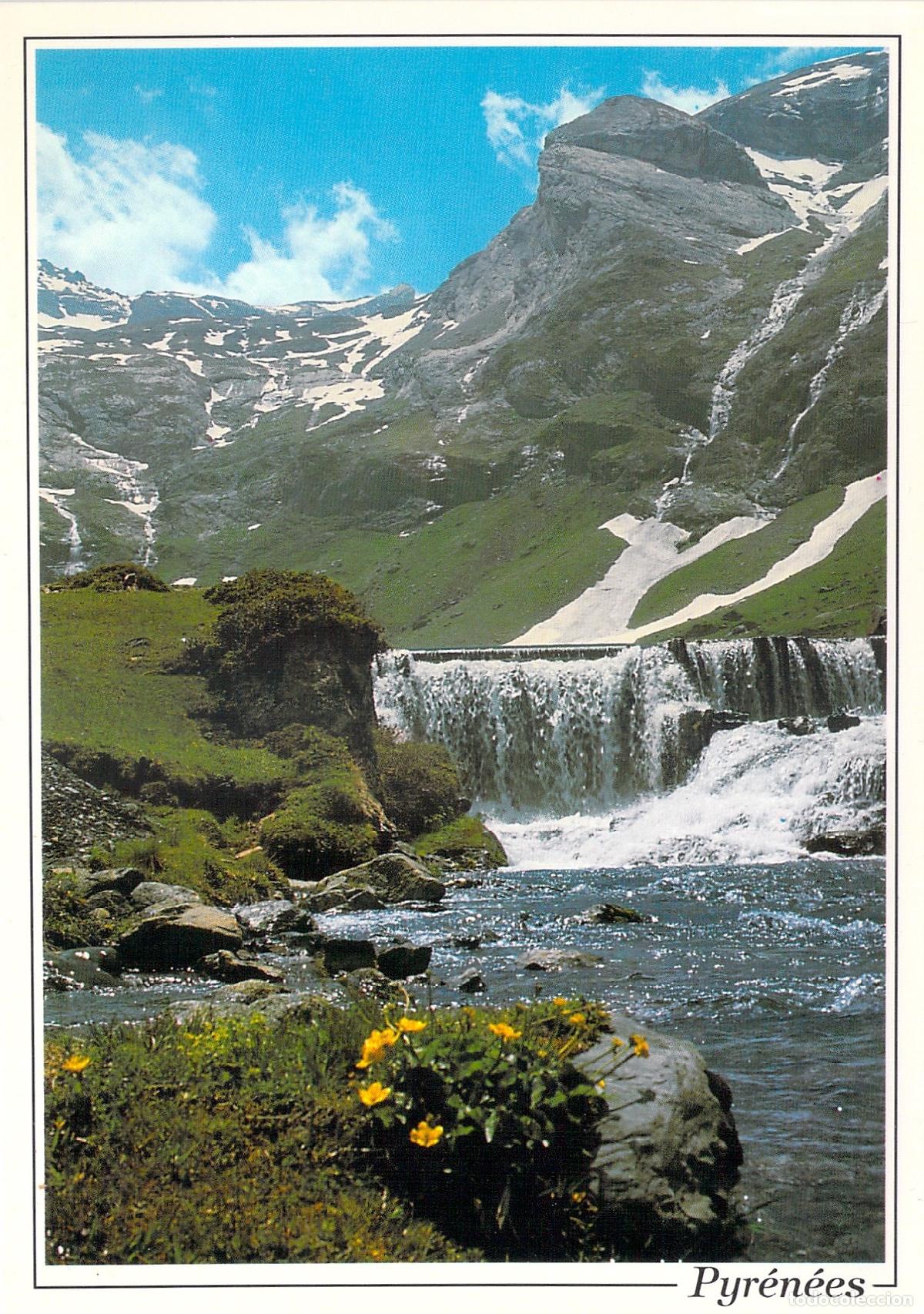 Cartoline: Postal de los Pirineos Cirque de Troumouse y Cascada de Le Maillet