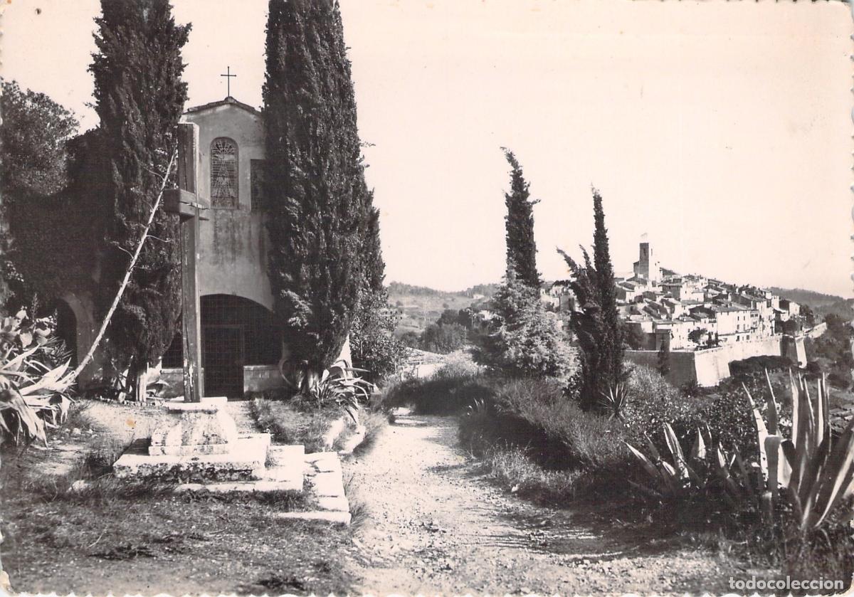Postales: Postal de Saint-Paul-de-Vence, Vista General y Capilla