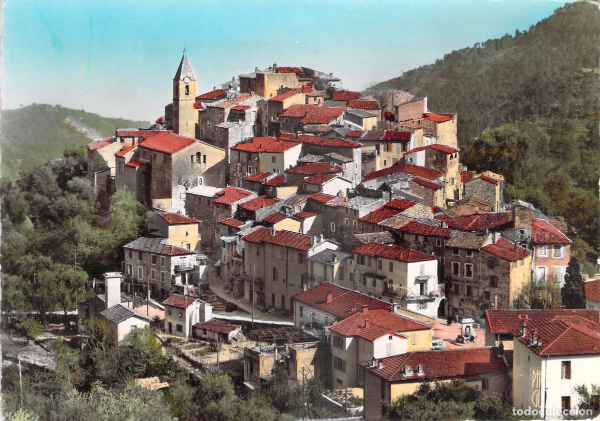 Postales: Postal de Gorbio, pintoresco pueblo de los Alpes Mar&iacute;timos, Costa Azul