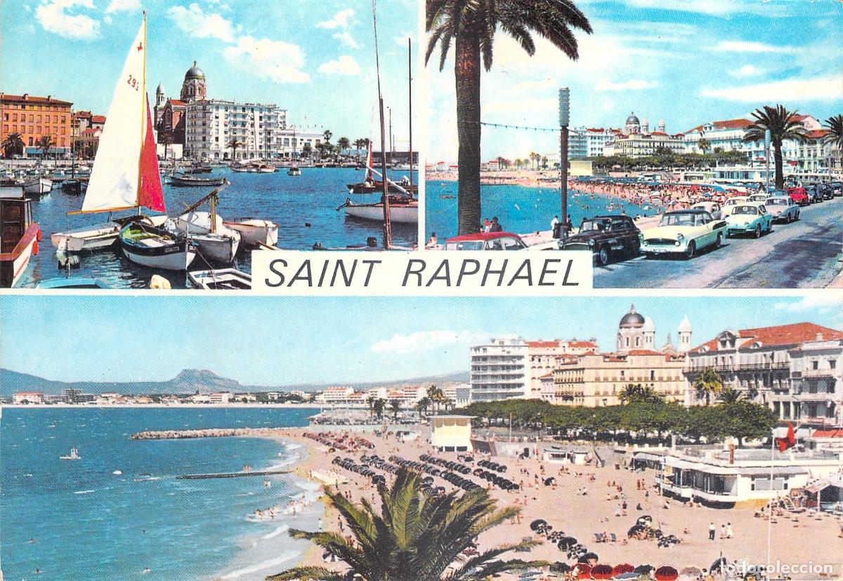 Postais: Postal Multivista de Saint-Rapha&euml;l Costa Azul Francia