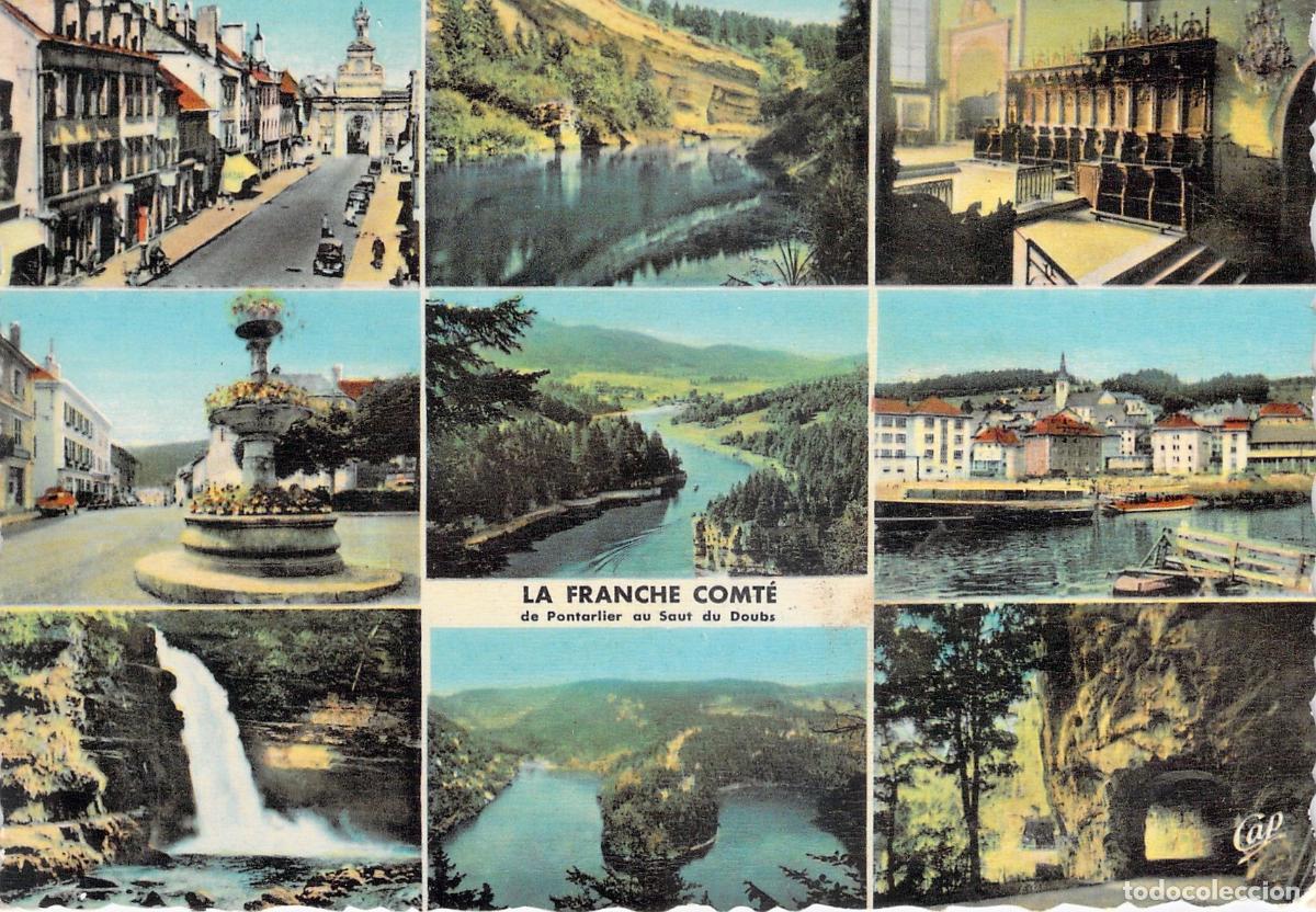 Postales: Postal Multivista de La Franche Comt&eacute; y R&iacute;o Doubs