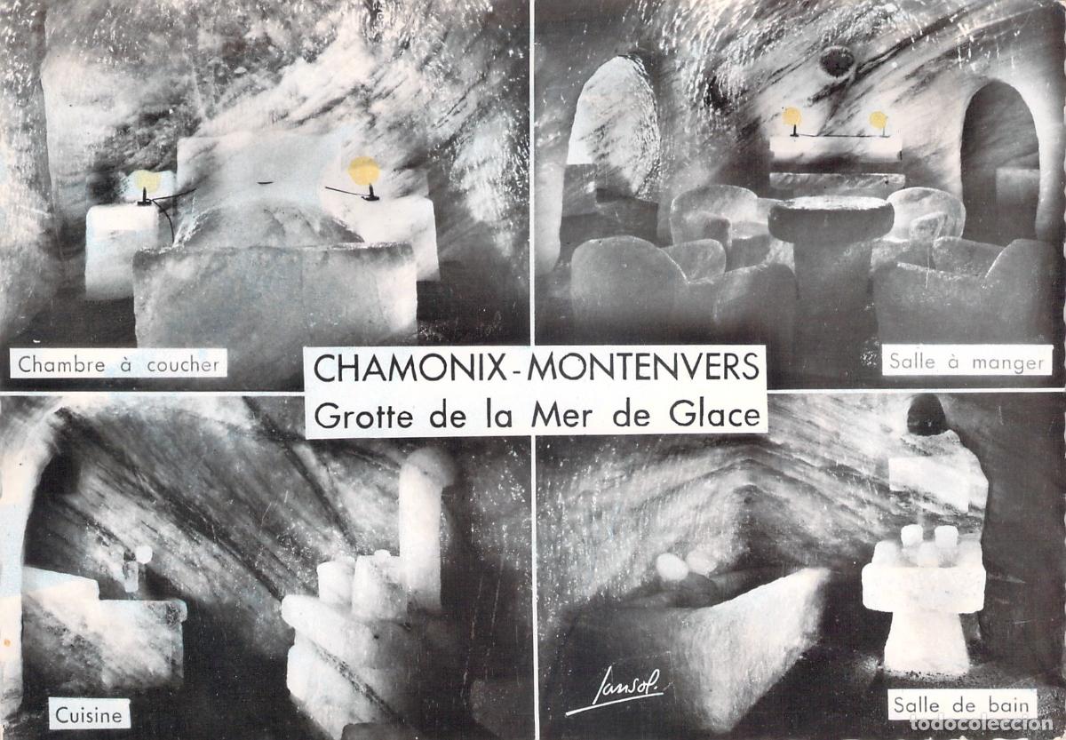 Postales: Postal Chamonix-Montenvers Grotte de la Mer de Glace