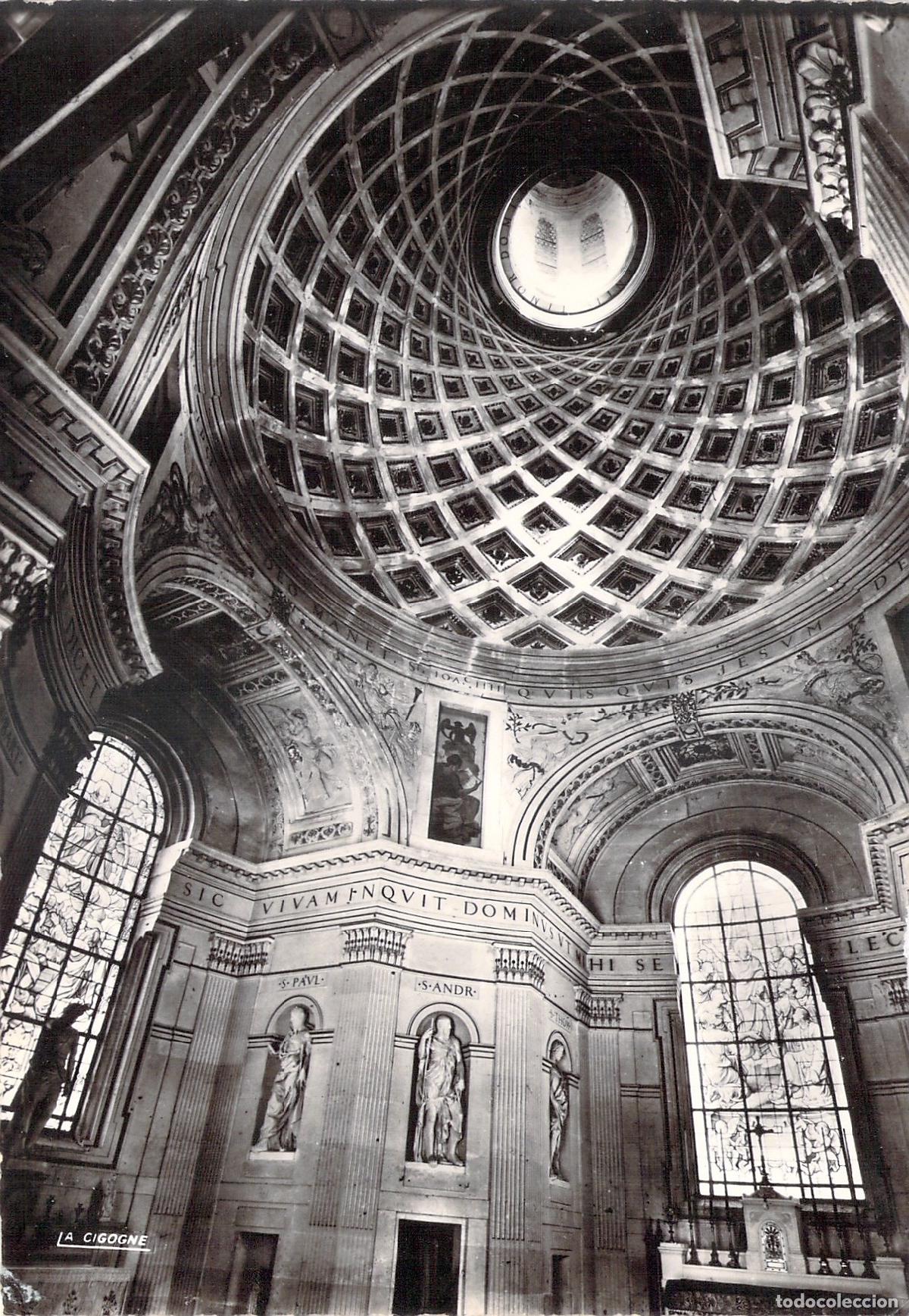 Postales: Postal de la Capilla del Castillo de Anet y su C&uacute;pula
