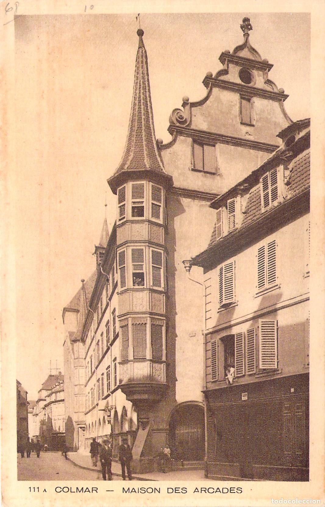 Postales: Postal de la Maison des Arcades en Colmar, Alsacia