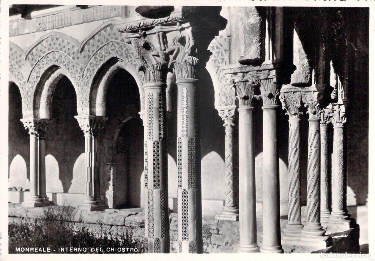 Postales: Postal del Claustro de la Catedral de Monreale Sicilia