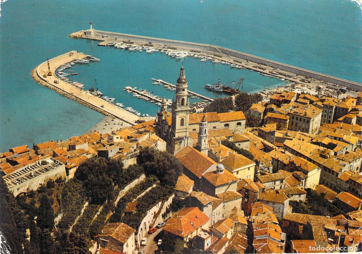 Postales: Postal de Menton Vista General del Casco Antiguo y el Puerto