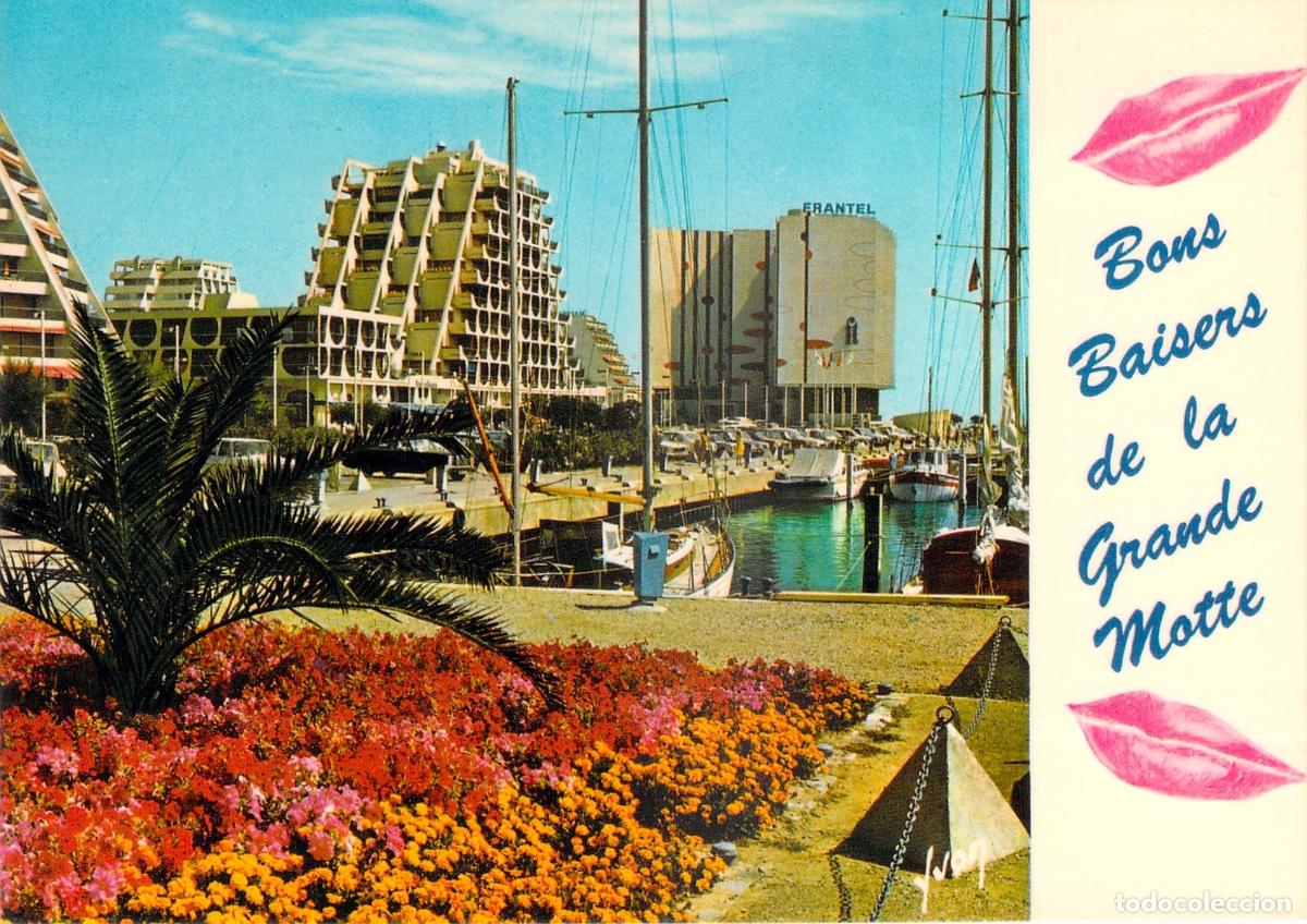 Postales: Postal de La Grande-Motte: Puerto y Edificios de Arquitectura Moderna