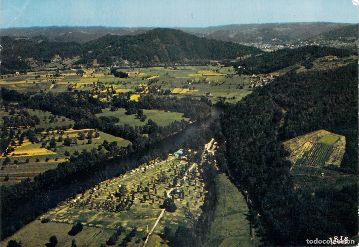 Postales: Postal de Vista Aerea del Camping du Saulou en Correze Francia