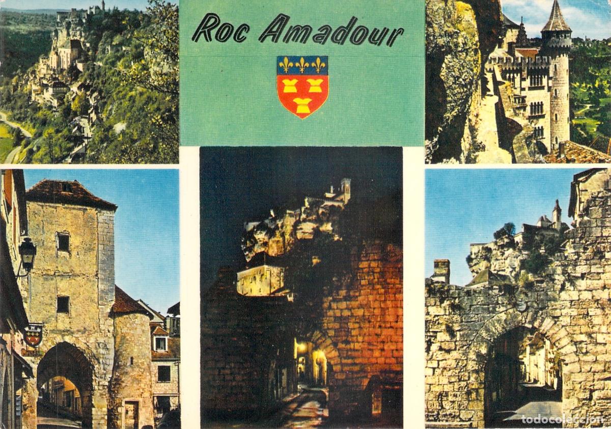 Postales: Postal de Rocamadour Francia con Vistas de la Ciudad Medieval