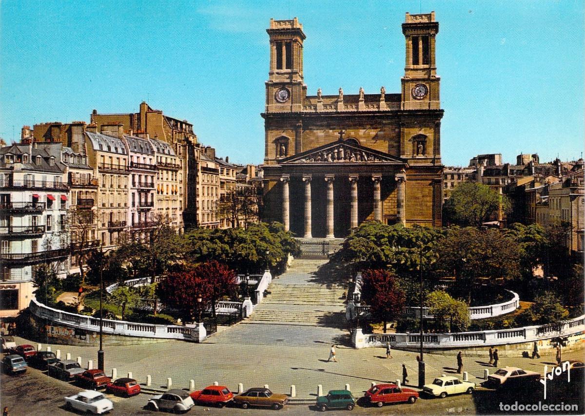 Postales: Postal de la Iglesia de Saint-Vincent-de-Paul en Par&iacute;s