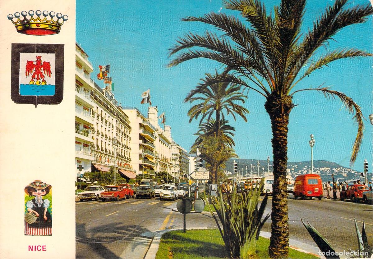 Postales: Postal de Niza: Promenade des Anglais y Palais de la M&eacute;diterran&eacute;e