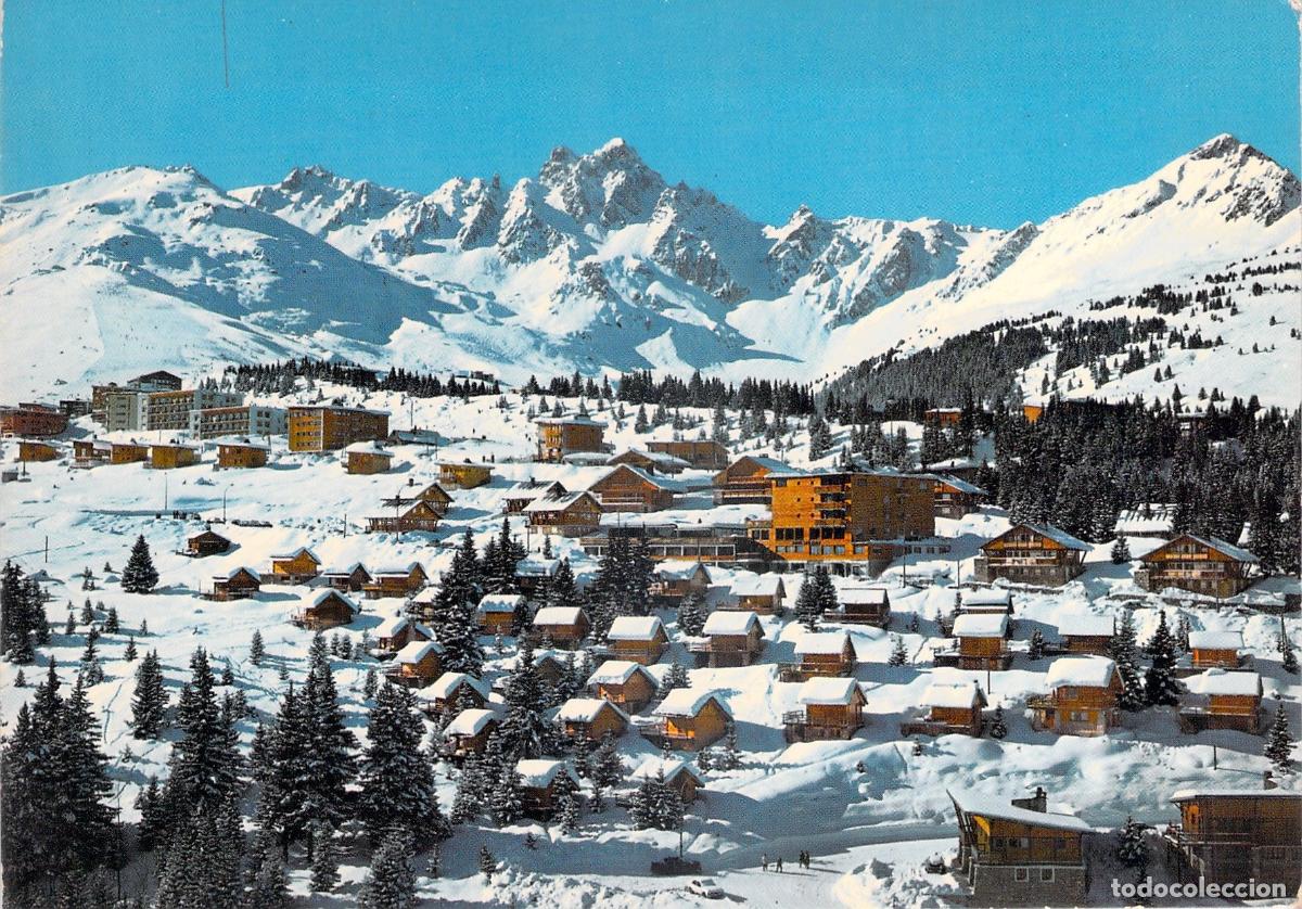 Postales: Postal de Courchevel 1850 Saboya Vista A&eacute;rea y Estaci&oacute;n de Esqu&iacute;