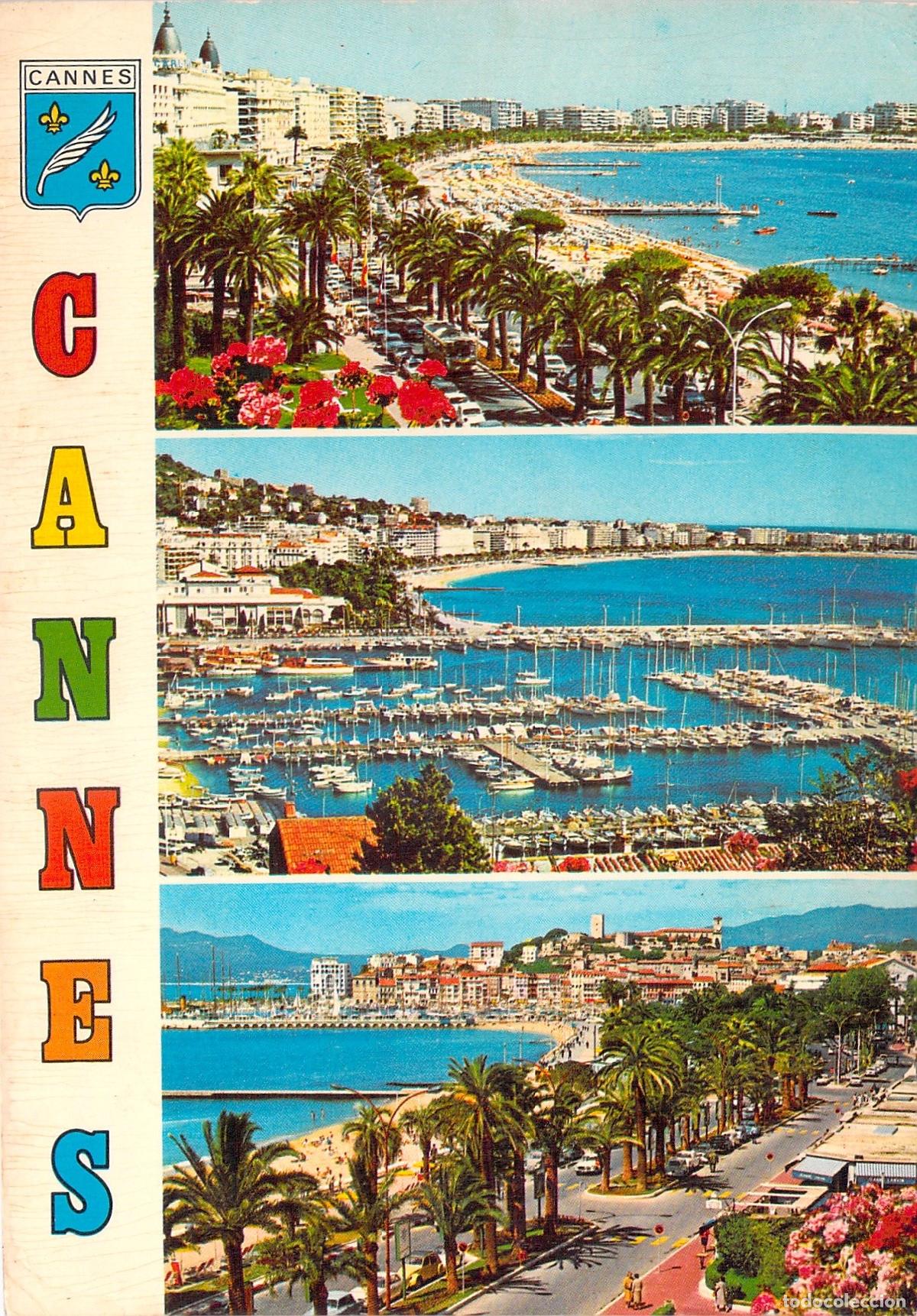 Postales: Postal Tur&iacute;stica Multivista de Cannes y la Costa Azul