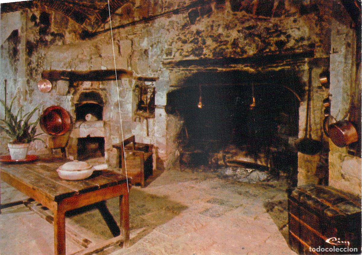 Postales: Postal de la Cocina Gascona en el Castillo de Cassaigne, Gers
