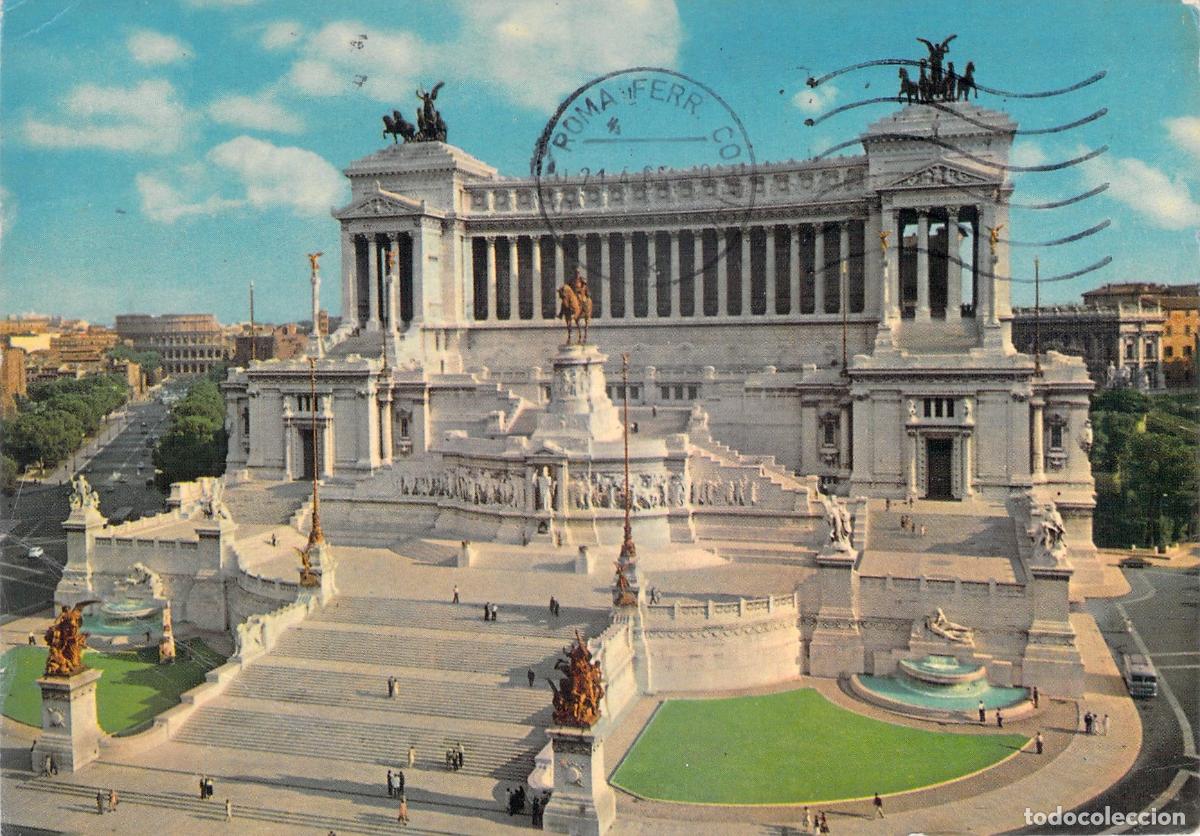 Postales: Postal de Roma - Altare della Patria y Monumento Nacional