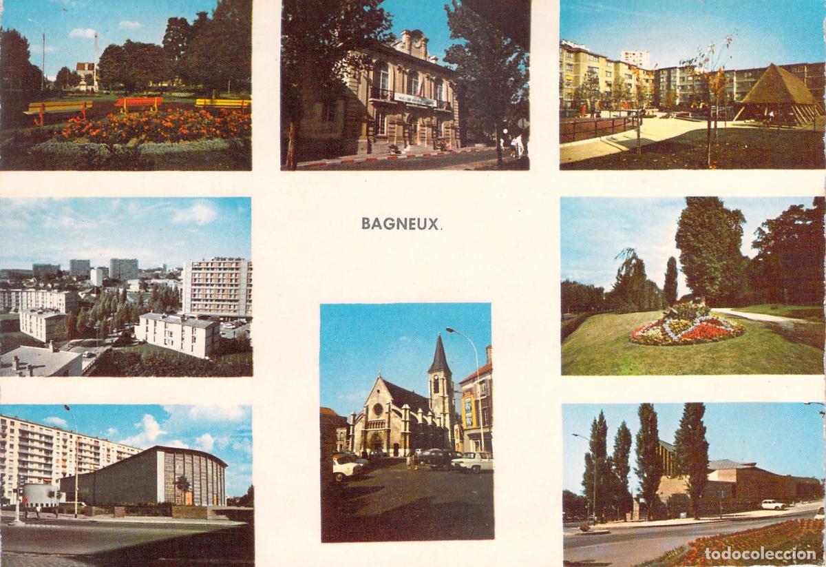 Postales: Postal Multivista de Bagneux Francia con Diversas Vistas de la Ciudad