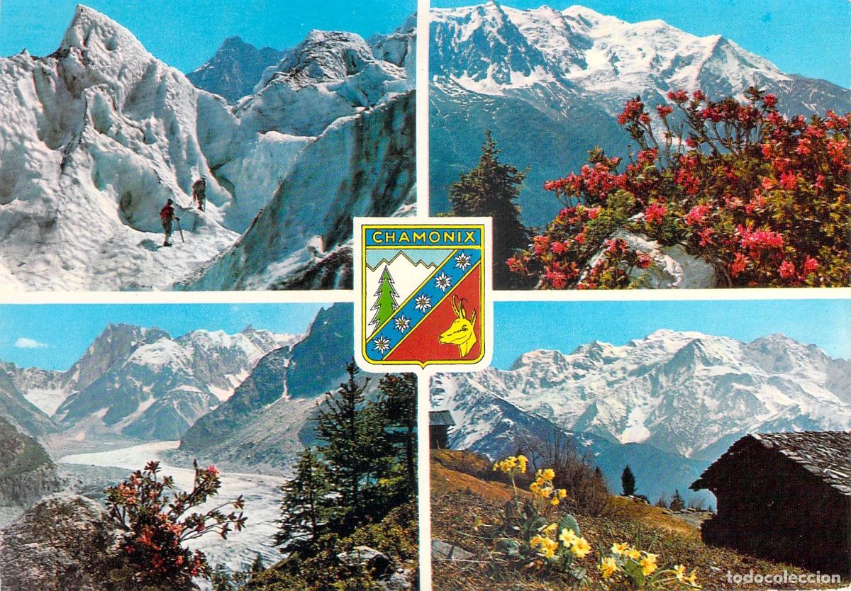 Postales: Postal Multivista de Chamonix Mont Blanc Alpes Francia