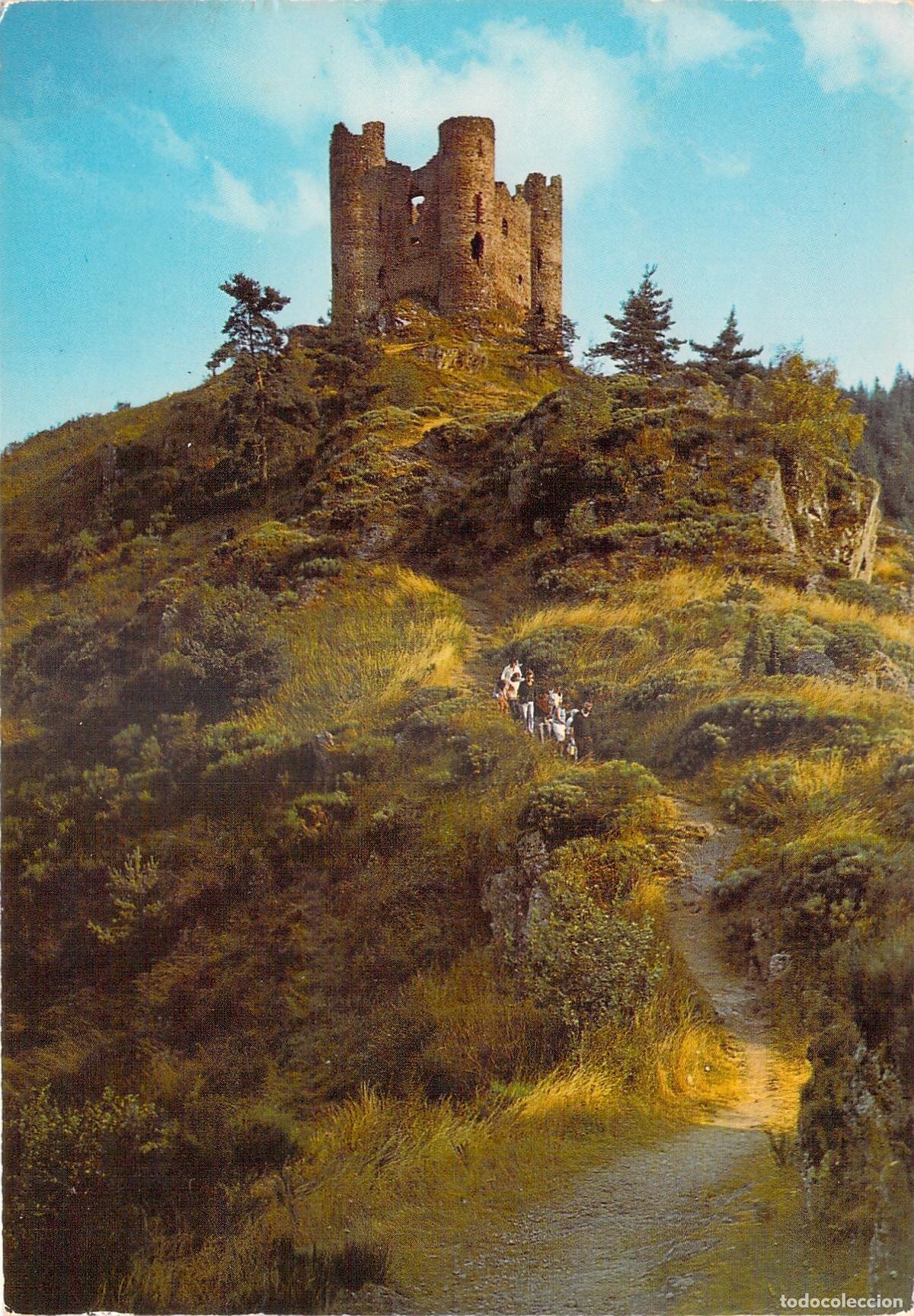 Postales: Postal del Castillo de Alleuze cerca de Saint-Flour
