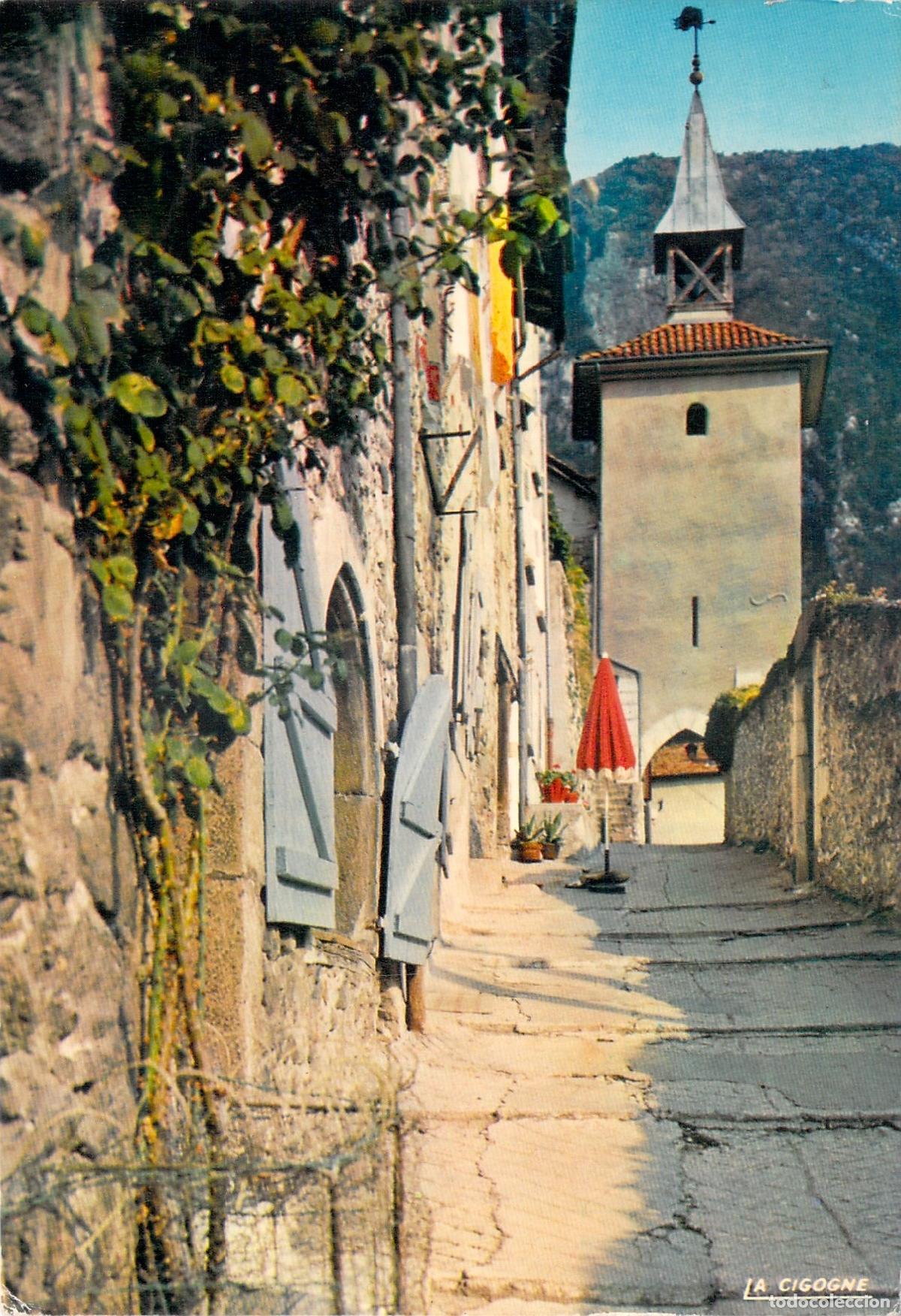 Postales: Postal de Pont-en-Royans - La rue de l'Horloge, Is&egrave;re