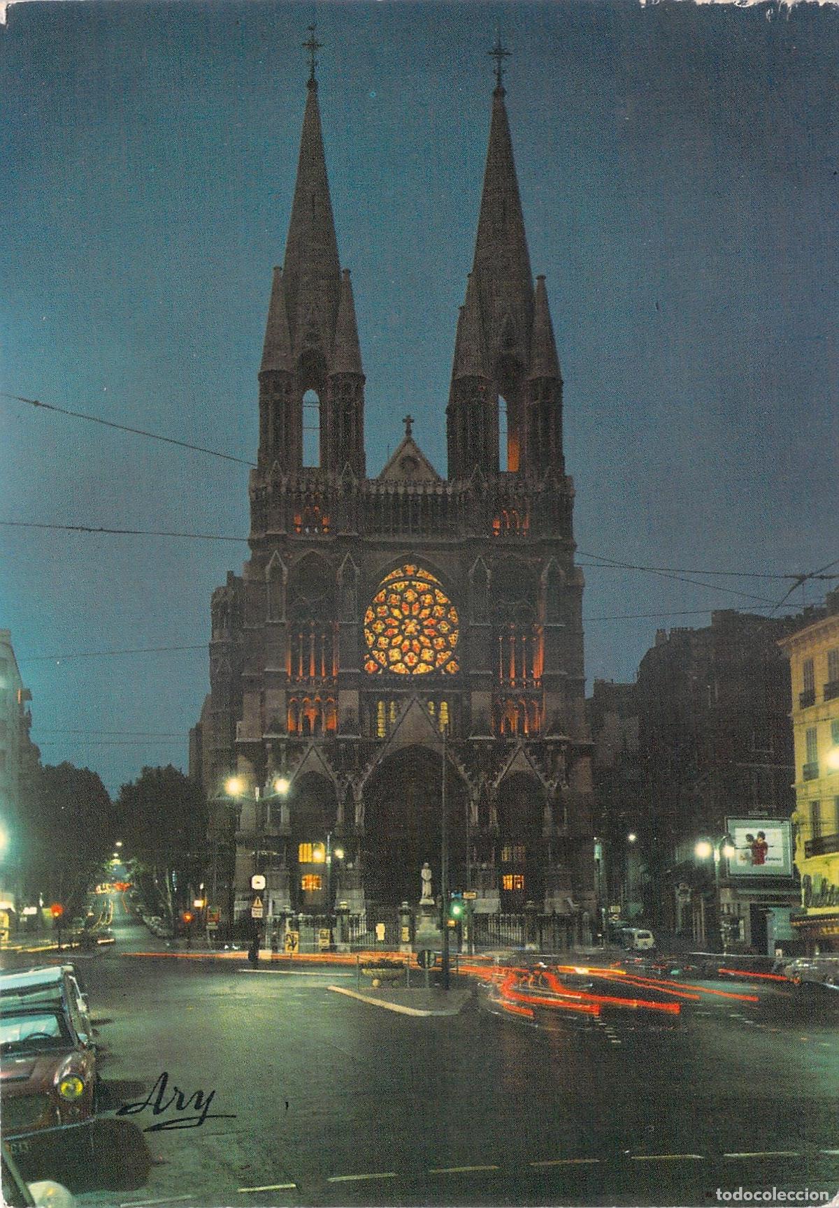 Postales: Postal Iglesia San Vicente de Pa&uacute;l de Noche, Marsella