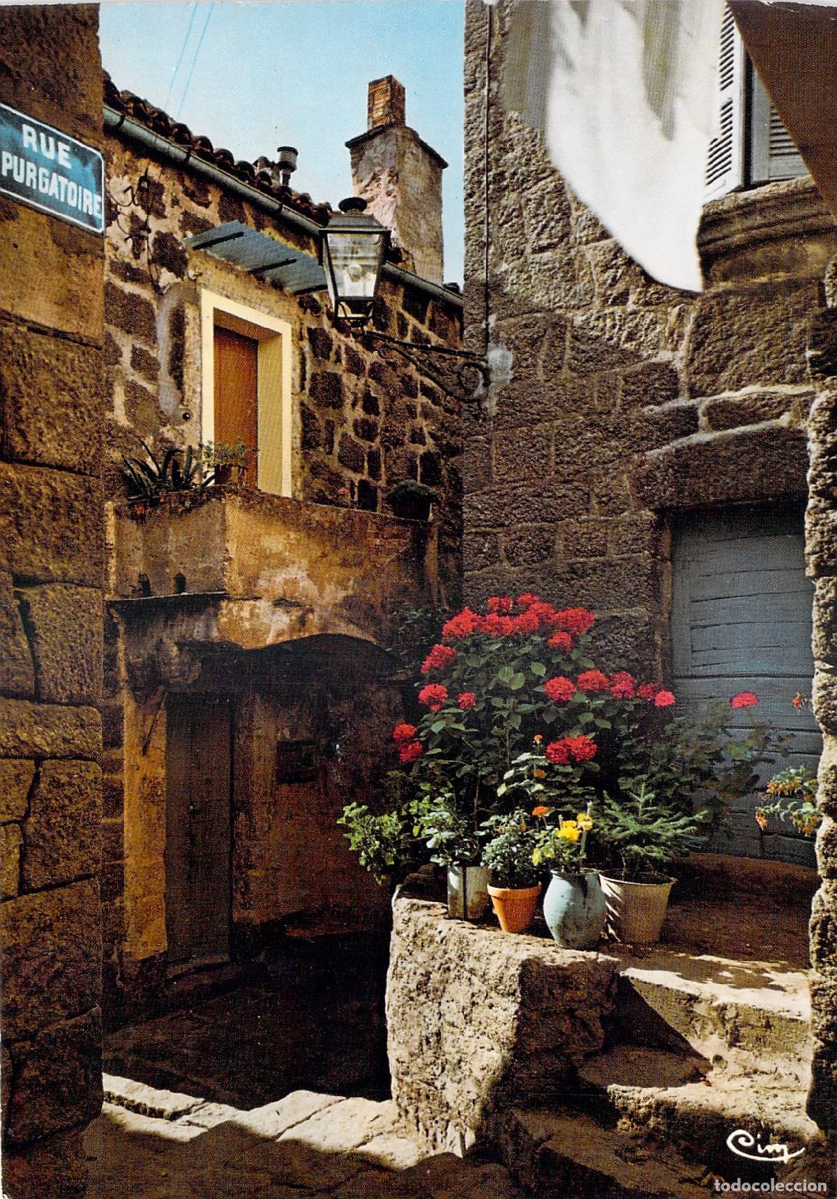 Postales: Postal Sart&egrave;ne C&oacute;rcega Rinc&oacute;n de Vieja Callejuela Rue Purgatoire