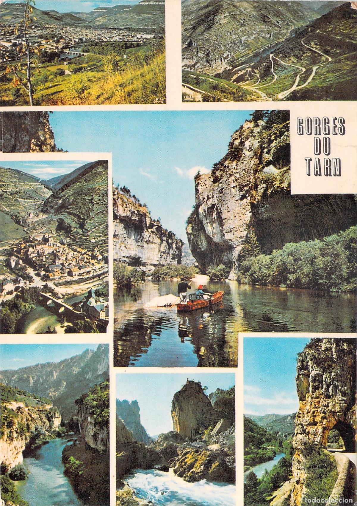 Postales: Postal de las Gorges du Tarn con m&uacute;ltiples vistas y paisajes