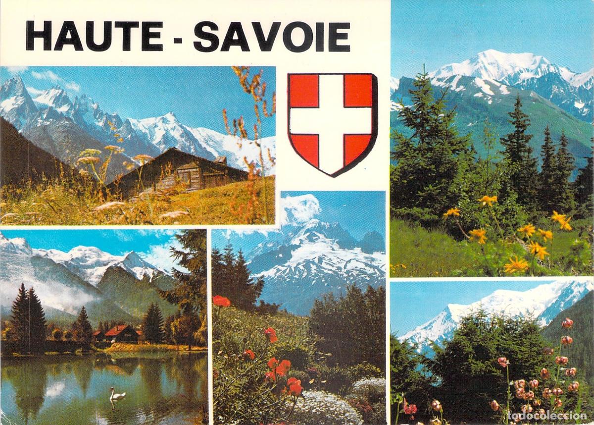 Postales: Postal Multivista de Haute-Savoie y el Macizo del Mont-Blanc