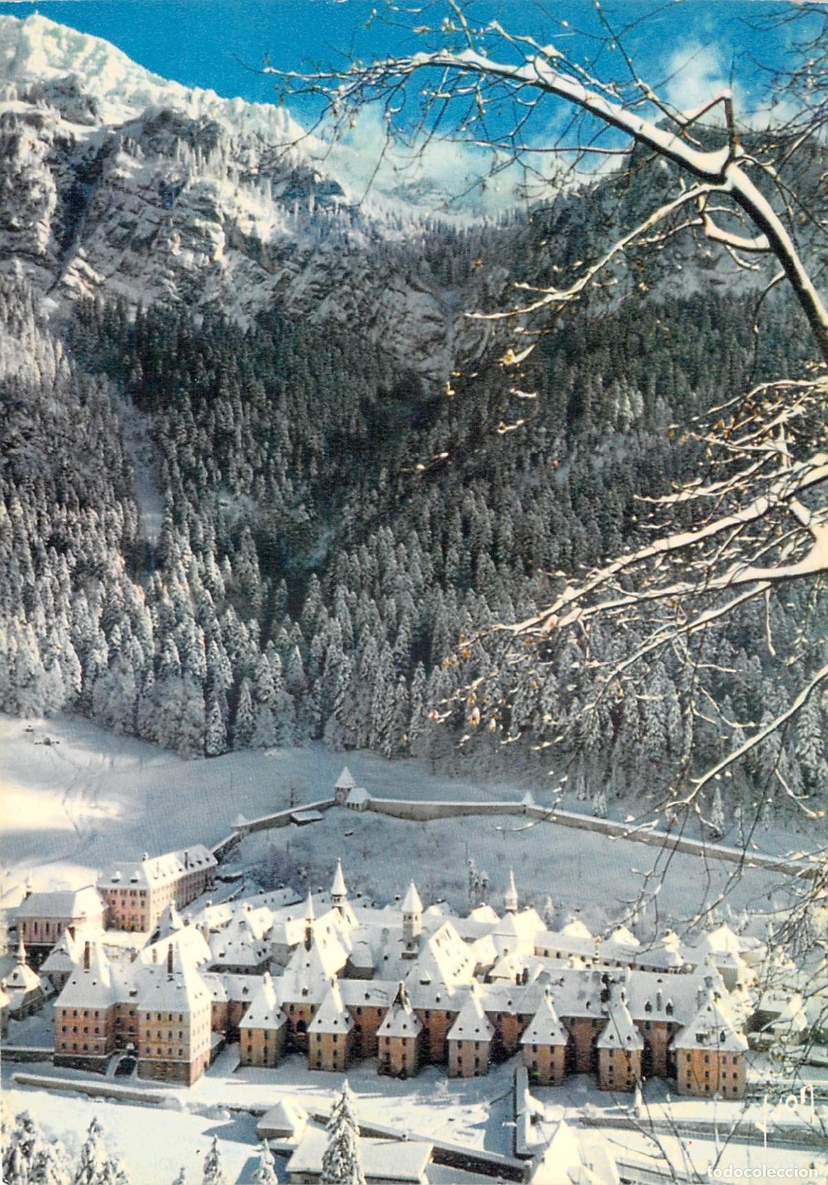 Postales: Postal Monasterio de la Grande Chartreuse en Invierno, Is&egrave;re