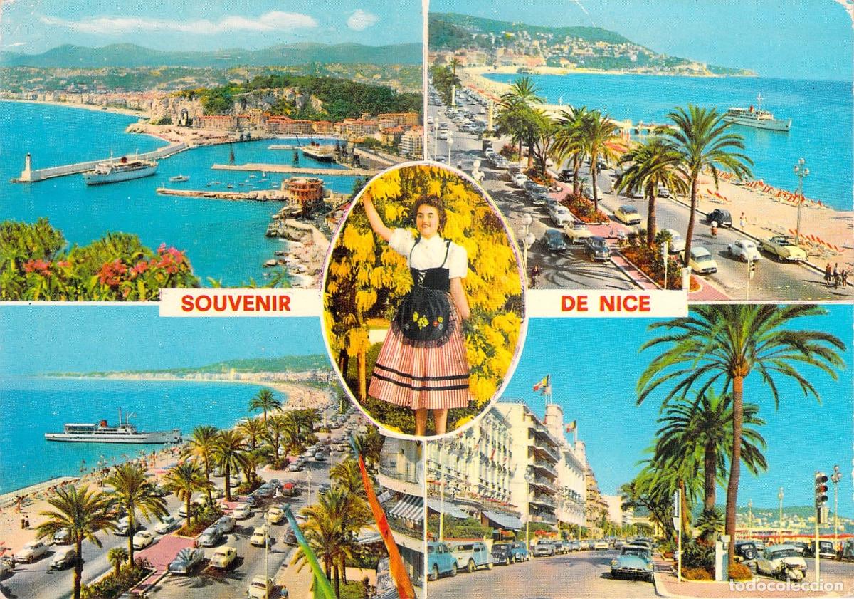 Postales: Postal Souvenir de Nice Costa Azul Francia Multivista