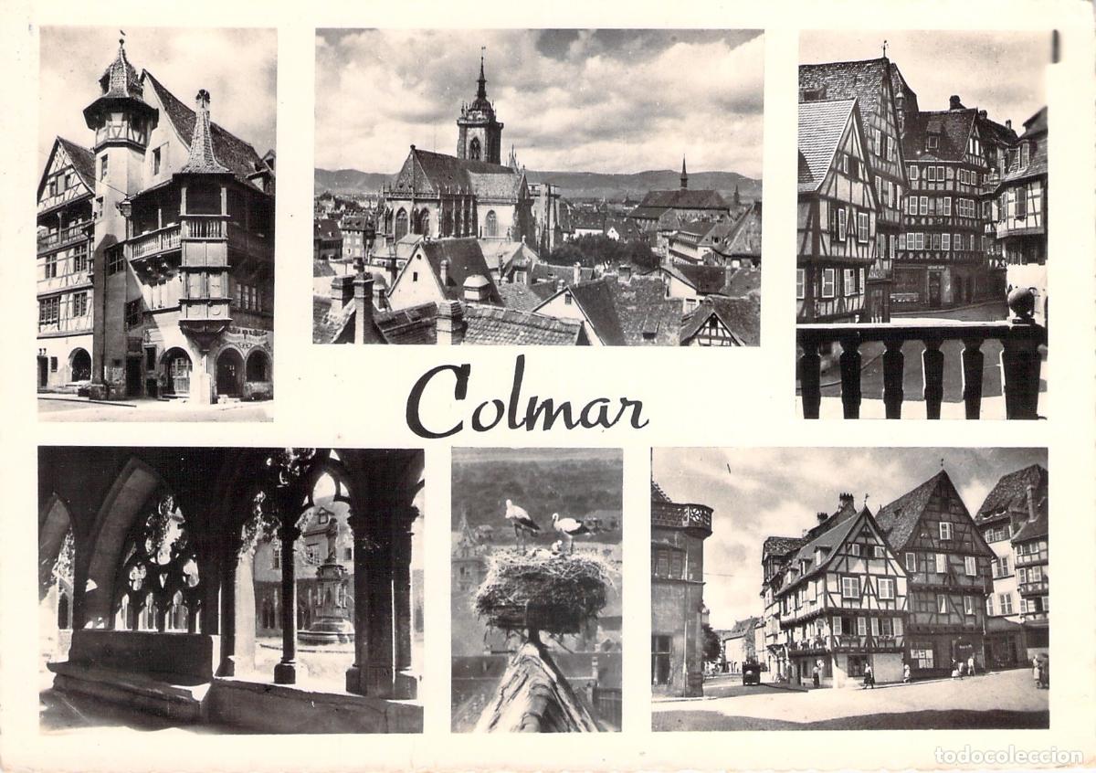 Postales: Postal Multivista de Colmar Alsacia Francia