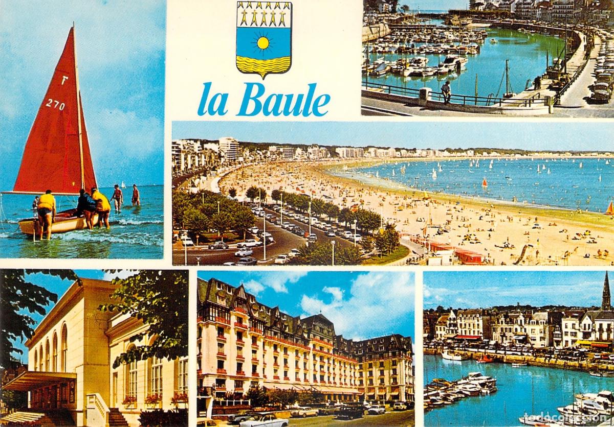 Postales: Postal Multi-vista de La Baule, Francia - Vistas de Playa y Puerto