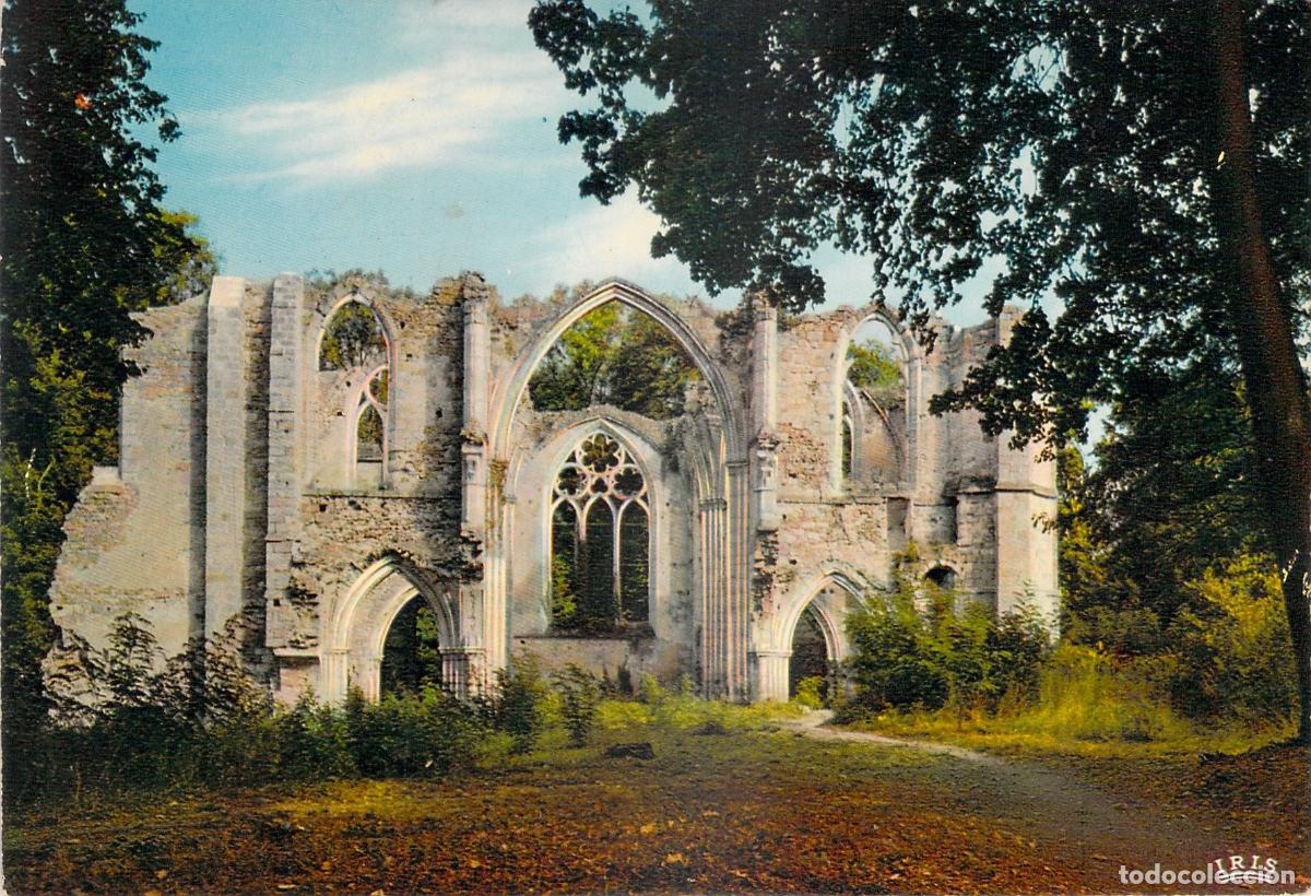 Postales: Postal de las Ruinas de la Abad&iacute;a Real del Lys en Dammarie-les-Lys