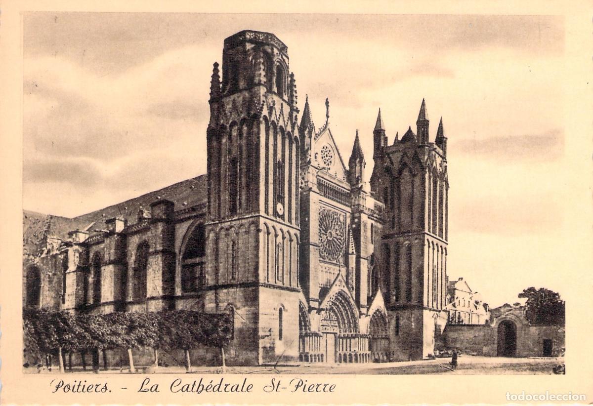 Postales: Postal de la Catedral de San Pedro y el Antiguo Obispado en Poitiers
