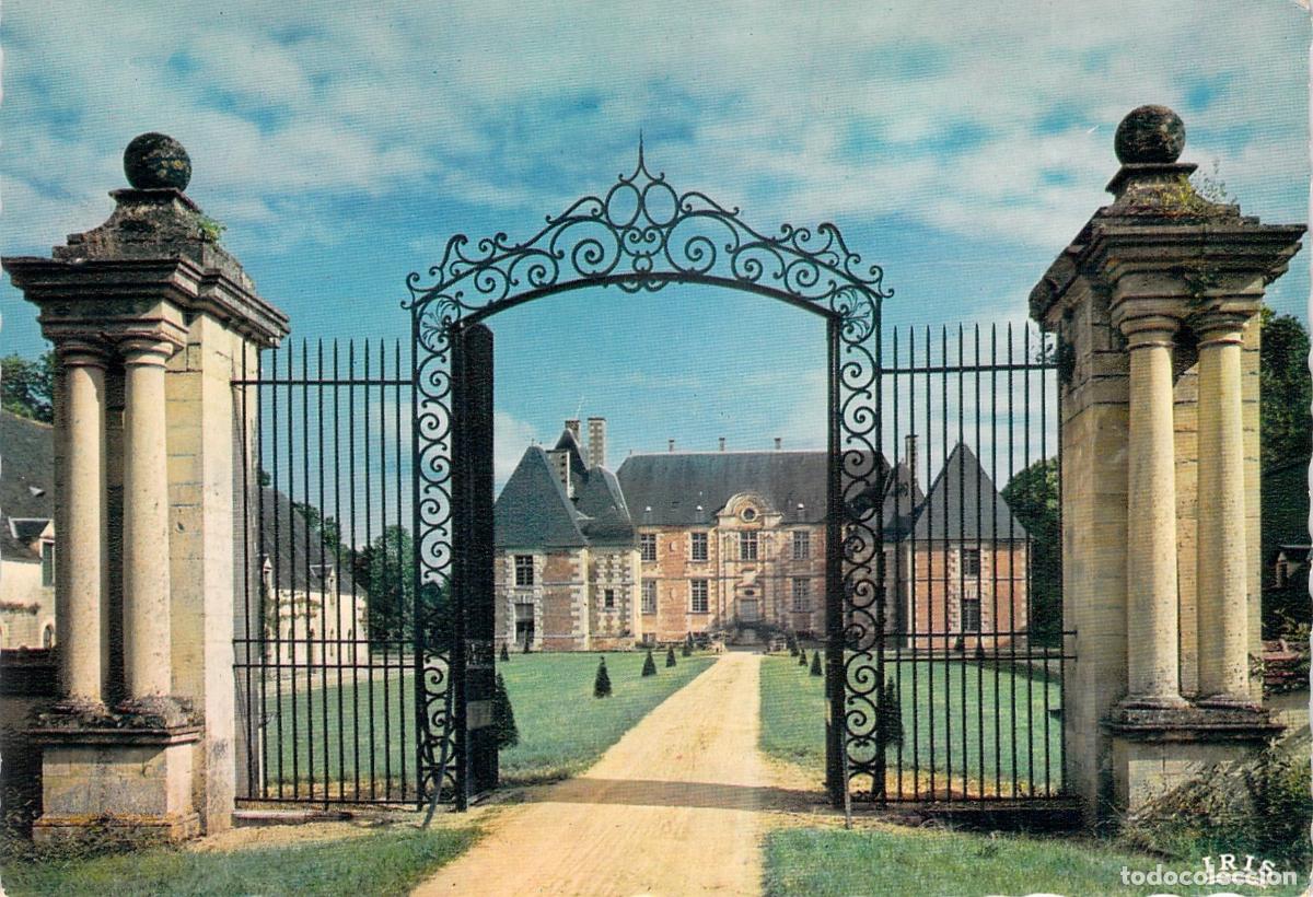 Postales: Postal del Castillo de Jussy-Champagne en Berry, Francia