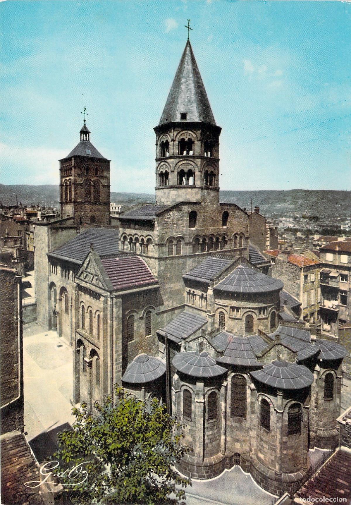 Cartoline: Postal Bas&iacute;lica de Notre-Dame du Port en Clermont-Ferrand