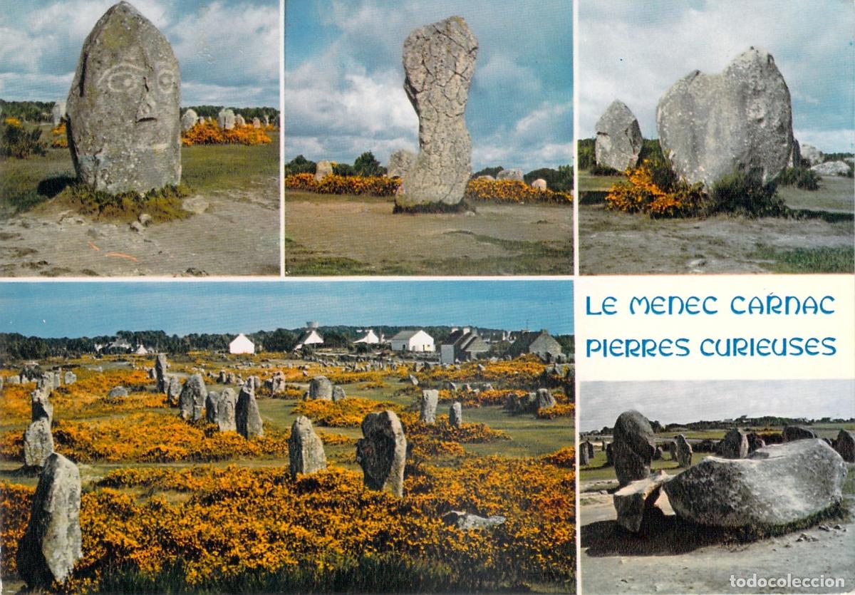 Cartoline: Postal de los Alineamientos de Carnac Le M&eacute;nec Breta&ntilde;a