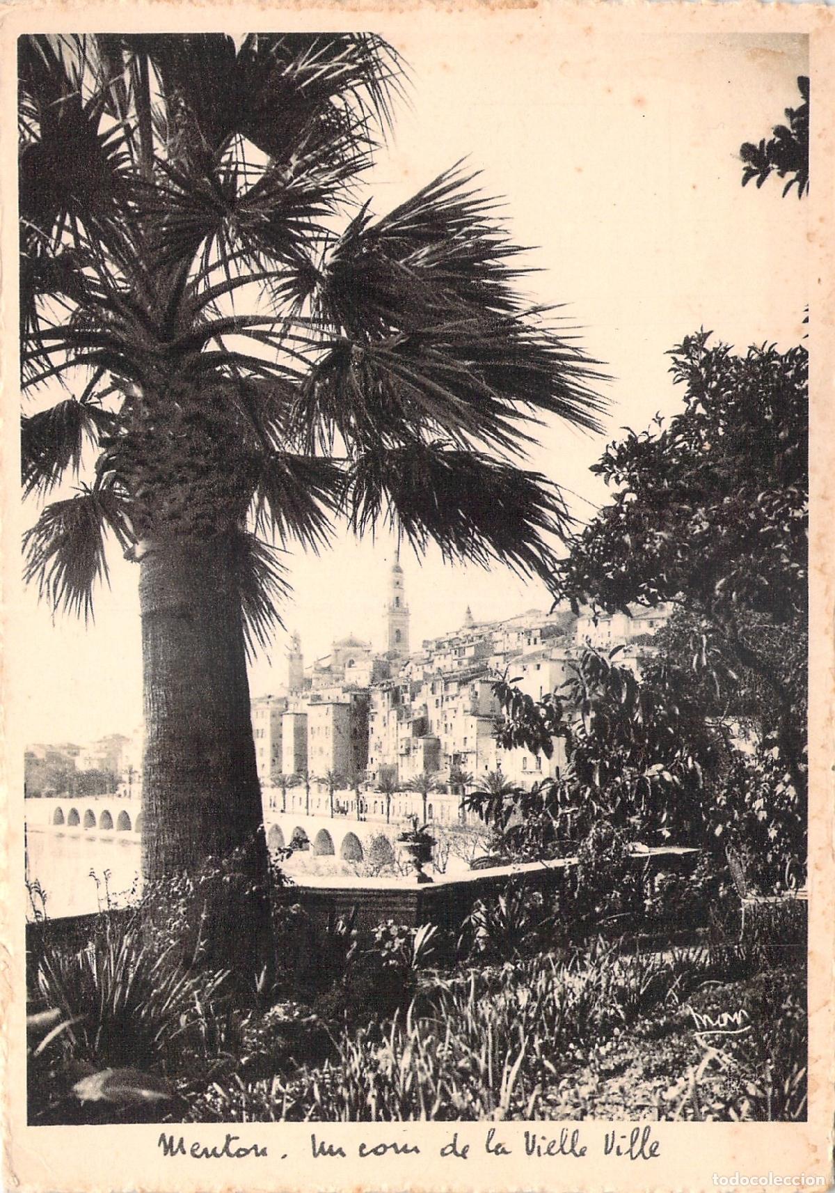 Cartes Postales: Postal de Menton Francia un Rincon del Casco Antiguo Costa Azul