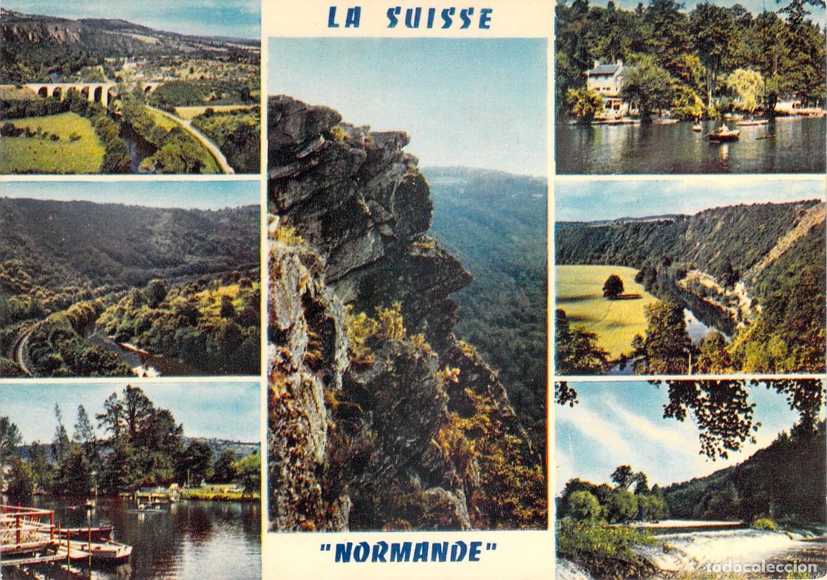 Postais: Postal Multivista de La Suiza Normanda en Francia