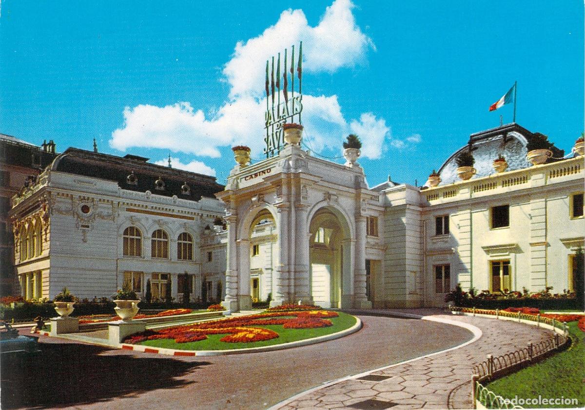 Postais: Postal de Aix-les-Bains - El Casino Palais de Savoie