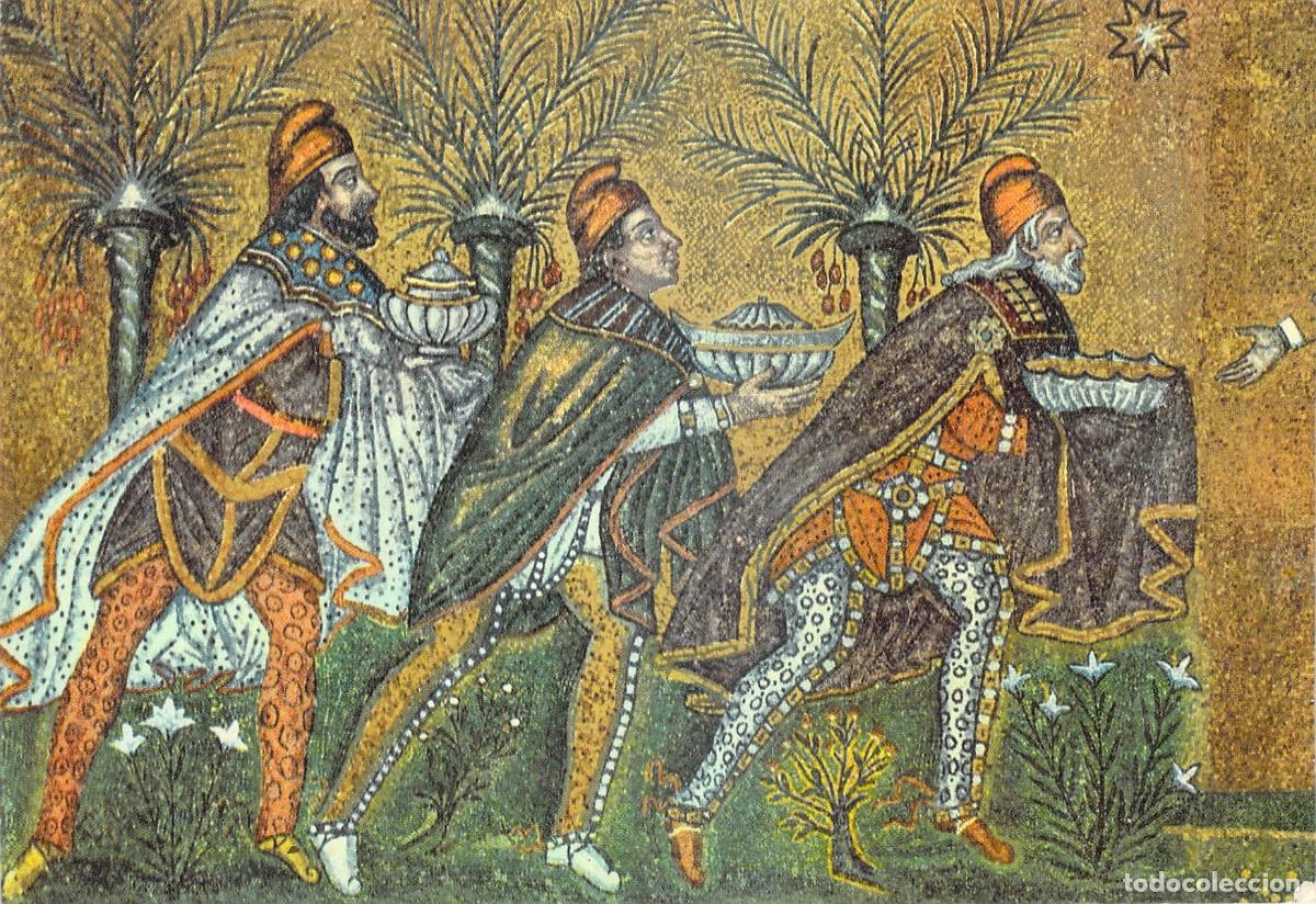 Cartes Postales: Postal de Ravenna: Mosaico de los Reyes Magos en San Apolinar