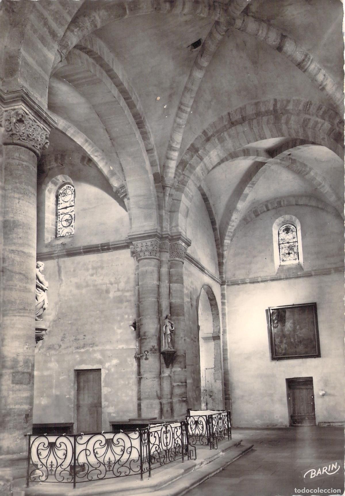 Postales: Postal Iglesia de Relanges Vosges Interior Arquitectura Rom&aacute;nica Francia