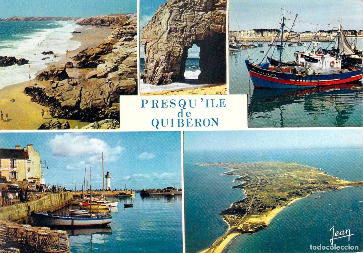 Postales: Postal de la Pen&iacute;nsula de Quiberon, Breta&ntilde;a, Francia