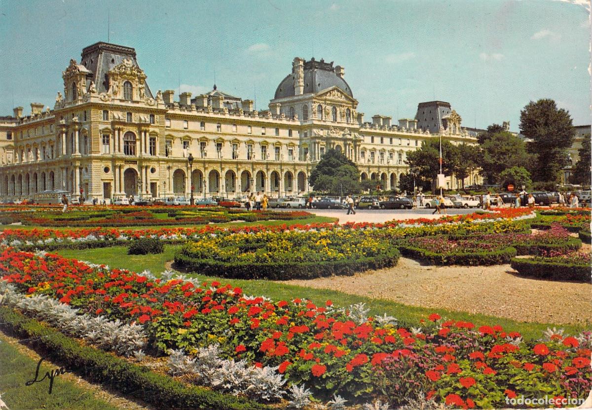 Postales: Postal de Par&iacute;s Francia Museo del Louvre y sus Jardines