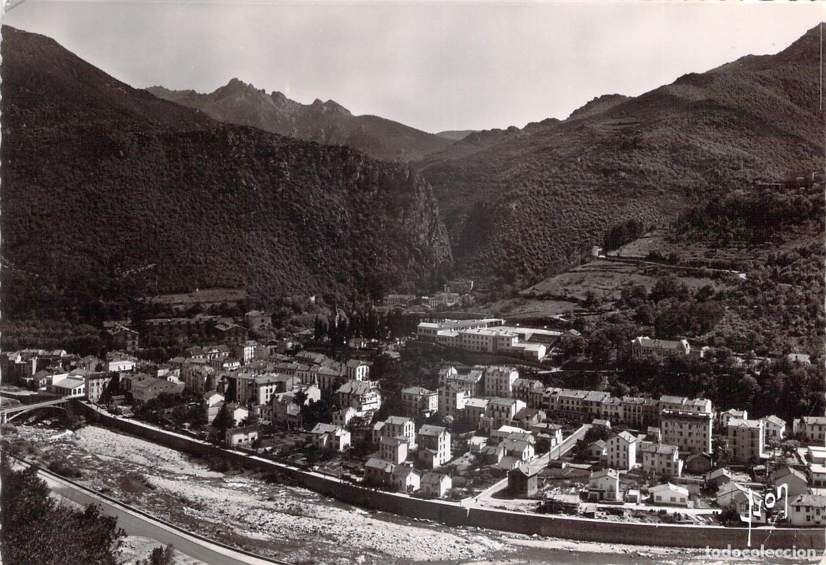 Postales: Postal de Am&eacute;lie-les-Bains, Vista General y Roc St-Sauveur, Francia