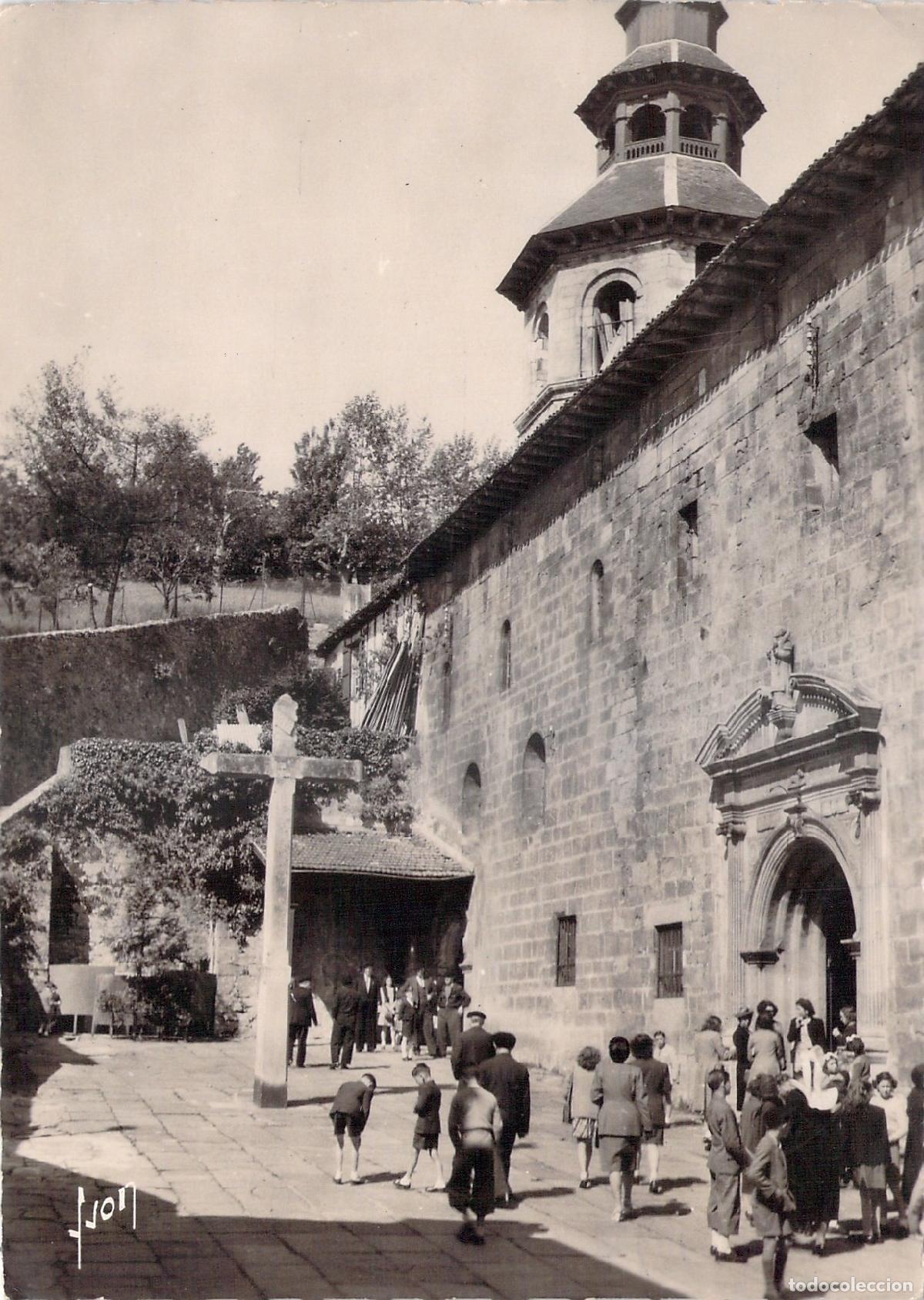 Postales: Postal de la Iglesia de San Vicente y su Atrio en Ciboure, Francia