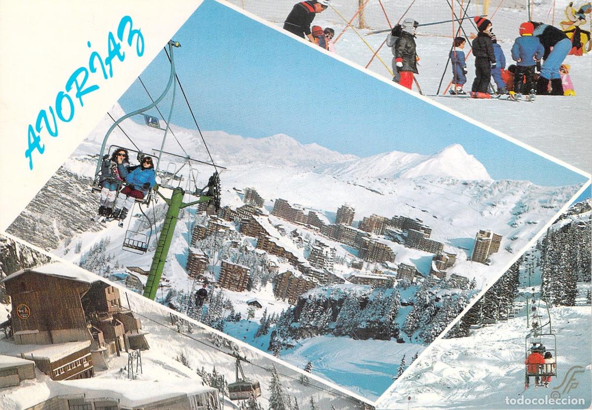 Postales: Postal de Avoriaz Estaci&oacute;n de Esqu&iacute; y Telesilla en Alta Saboya