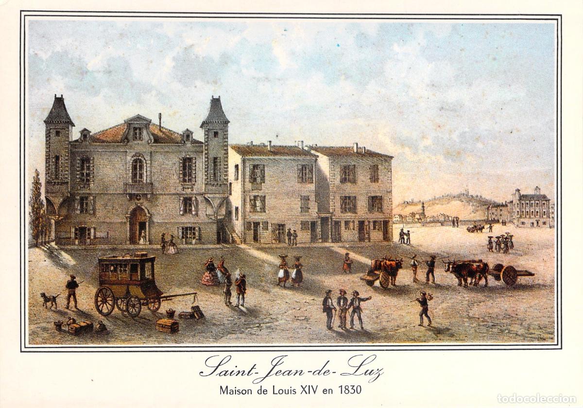 Postales: Postal de Saint-Jean-de-Luz Casa de Luis XIV y Ciboure